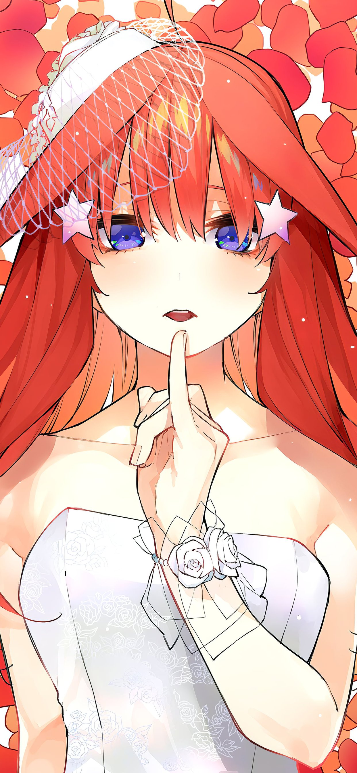 Anime bride with red hair - Wallpapers for iPhone 11 Pro Max in 1242x2688 resolution