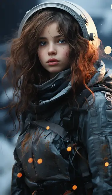 People wallpapers: woman, winter, post-apocalypse, snow