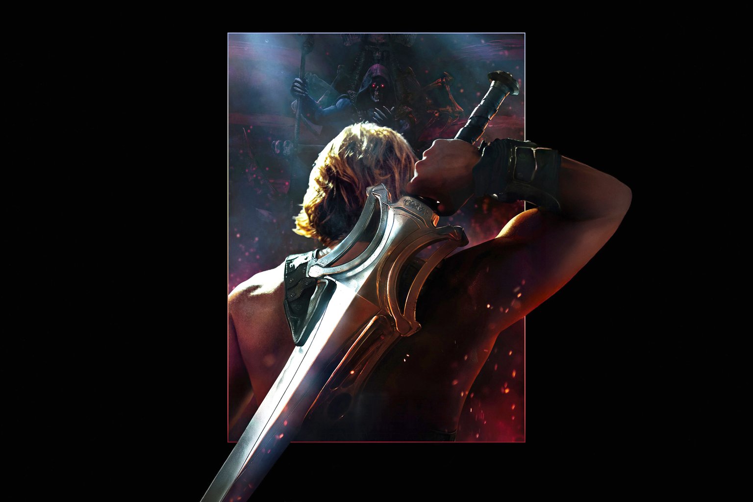He-Man holding Power Sword facing Skeletor - Microsoft Surface 12.4″ wallpapers in 1536x1024 resolution