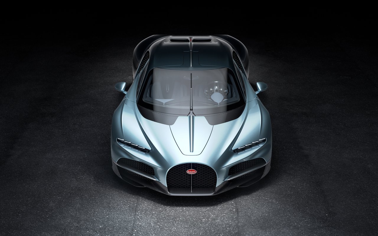 Bugatti Tourbillon вид сверху - WXGA_1280 обои в разрешении 1280x800