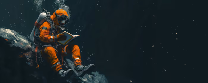 UltraWide 32:9 Leisure wallpapers (3840x1080): scuba diver, helmet, underwater, book