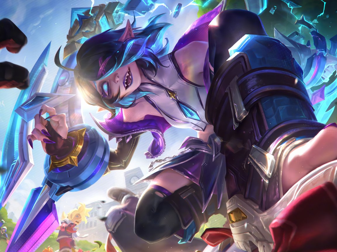 Брайер из League of Legends с острыми зубами - XGA+ обои в разрешении 1152x864