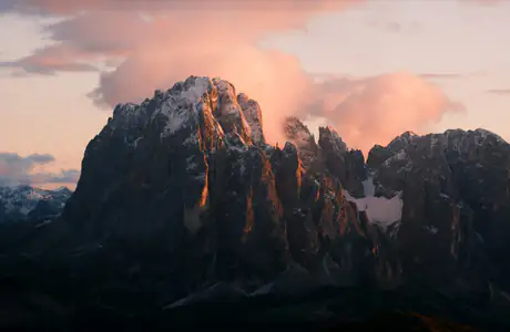 WSXGA+ wallpapers (1680x1050): Dolomites, sunset, Italy, evening