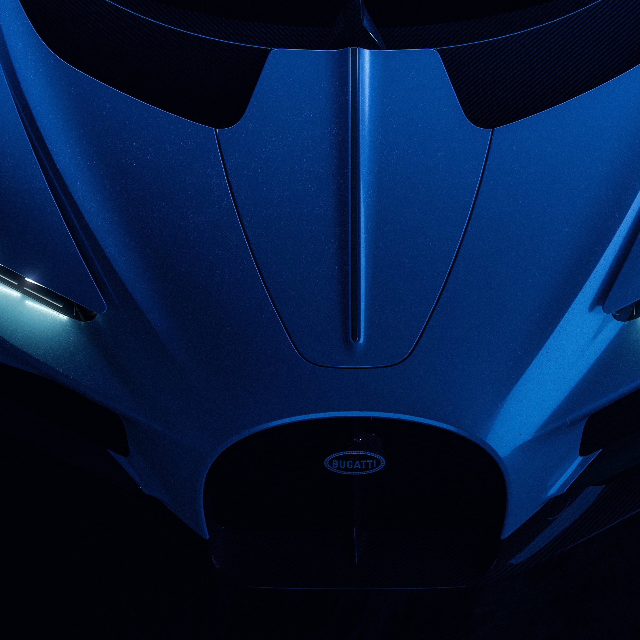 Blue Bugatti Tourbillon, front view - Wallpapers for iPad Pro 10.5″ in 2224x2224 resolution