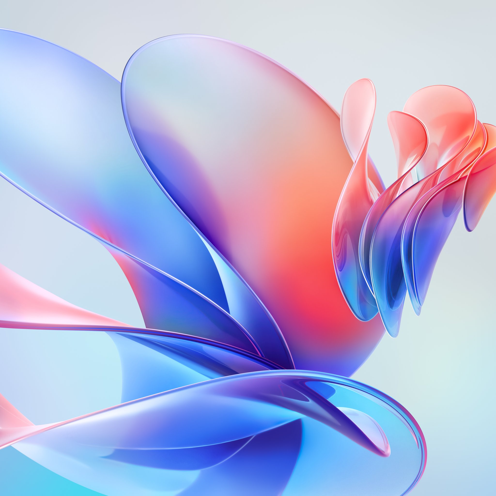 Soft flowing layers - Wallpapers for iPad Retina in 2048x2048 resolution
