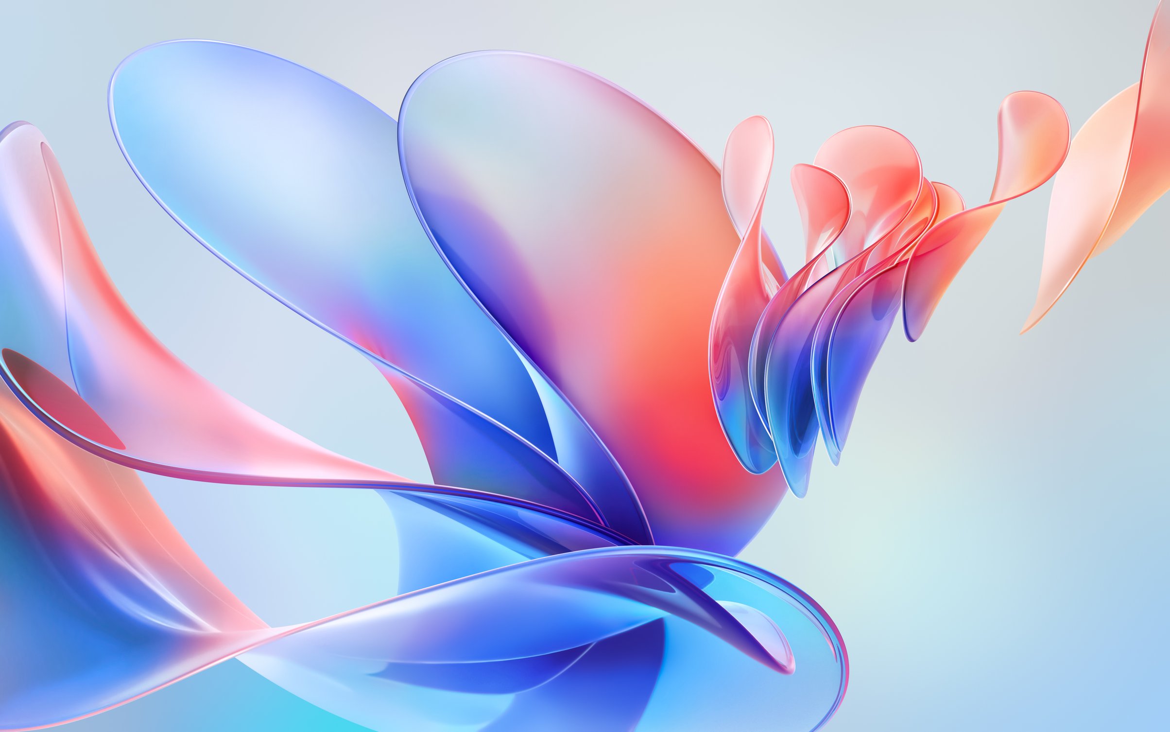 Soft flowing layers - Wallpapers for MacBook Neo in 2408x1506 resolution