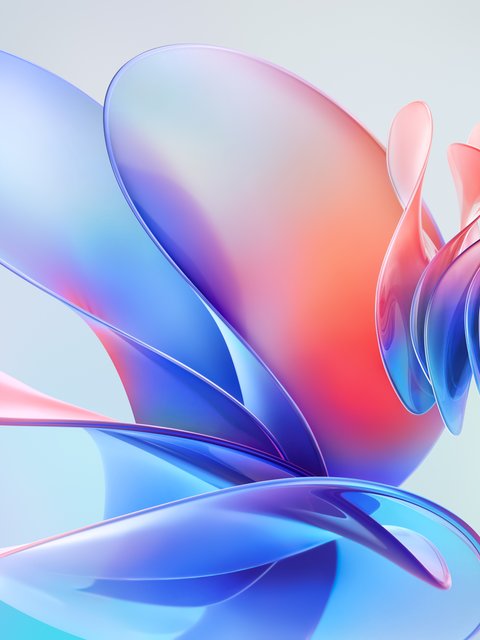 Soft flowing layers - Wallpapers for HTC/BlackBerry in 480x640 resolution