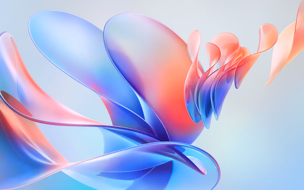 Soft flowing layers — desktop and phone wallpaper, free download