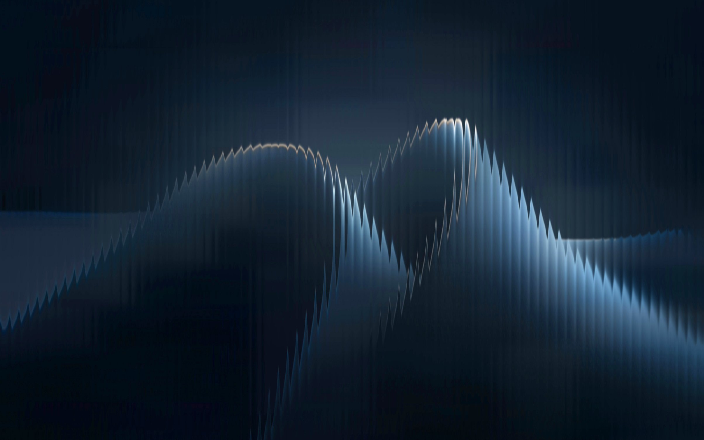 Glitch waves - Wallpapers for MacBook Neo in 2408x1506 resolution