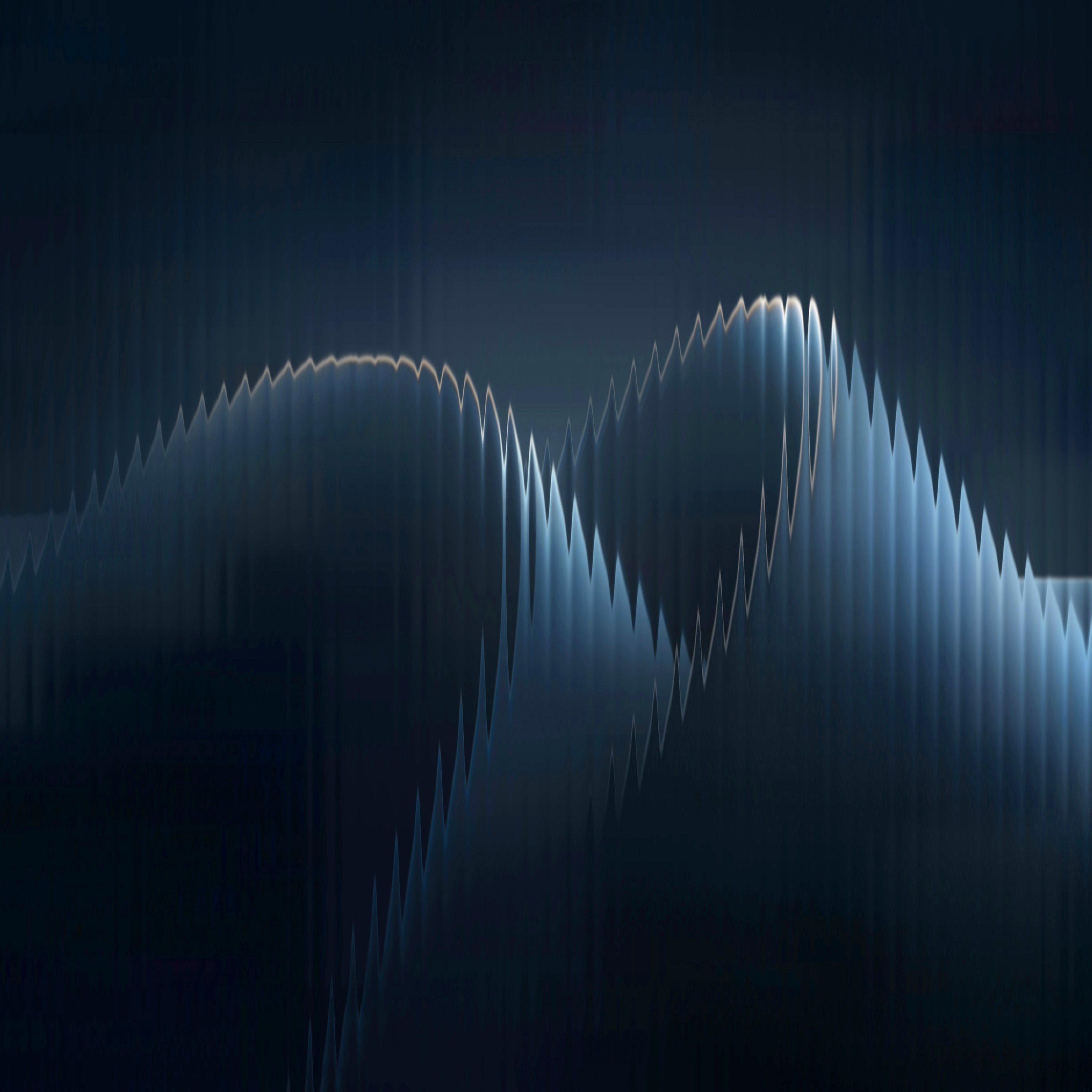 Glitch waves - Wallpapers for Samsung Galaxy Tab S9+ in 2800x2800 resolution