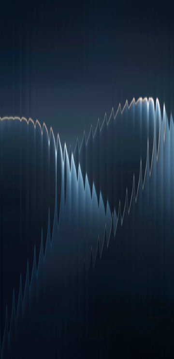 Glitch waves - Wallpapers for Samsung in 360x740 resolution