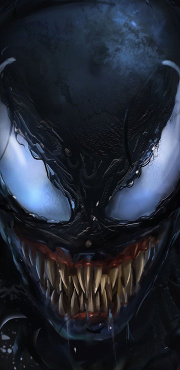 Marvel's Venom with Sharp Teeth - Wallpapers for Samsung in 360x740 resolution