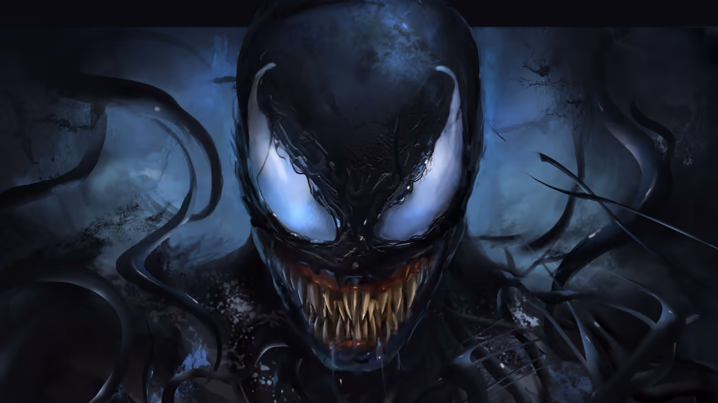 Marvel's Venom with Sharp Teeth - Wallpapers for iPad Retina in 2048x2048 resolution