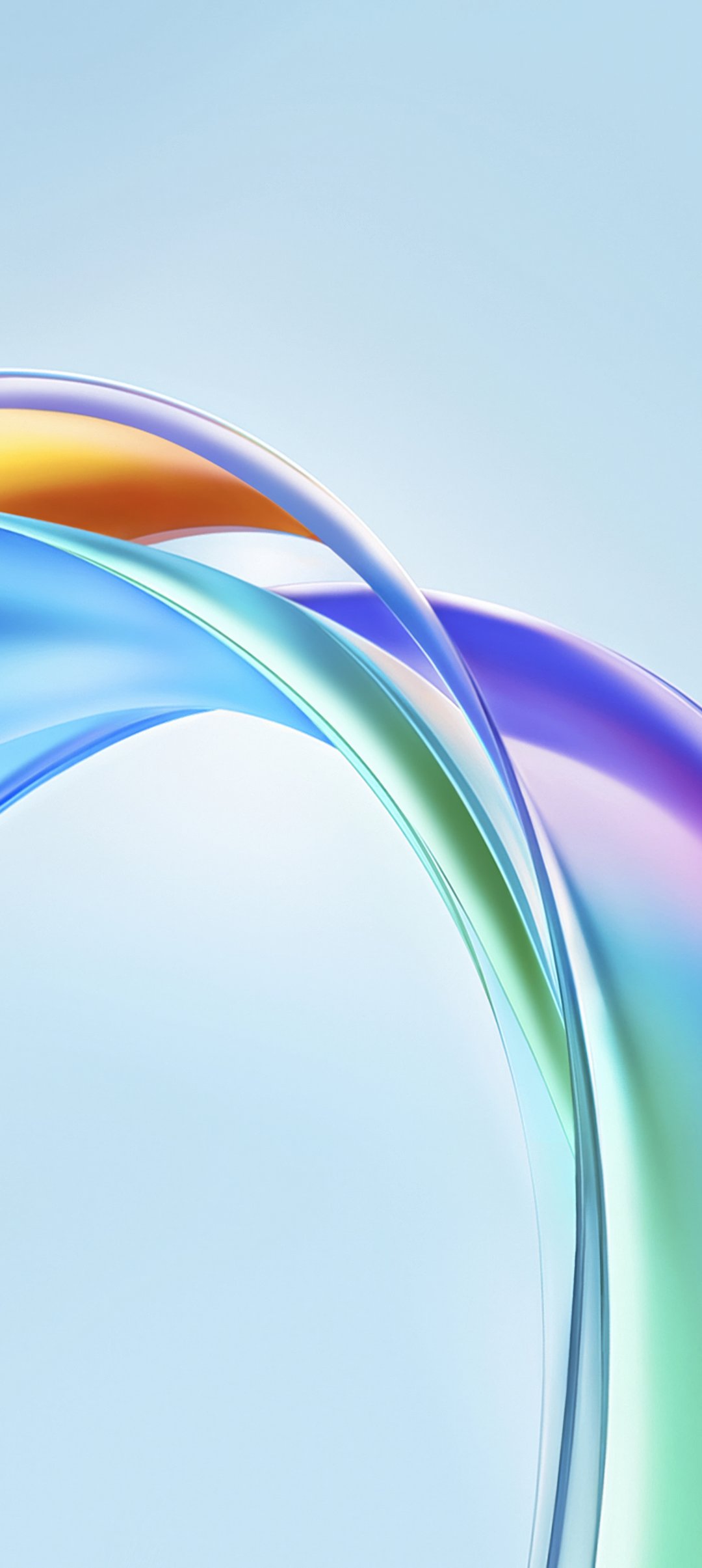 Curved translucent ribbons - Wallpapers for Samsung Galaxy A13/A14/A53, Realme 12 Pro 5G, POCO M5 in 1080x2408 resolution