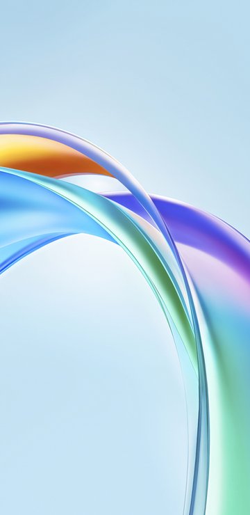 Curved translucent ribbons - Wallpapers for Samsung in 360x740 resolution