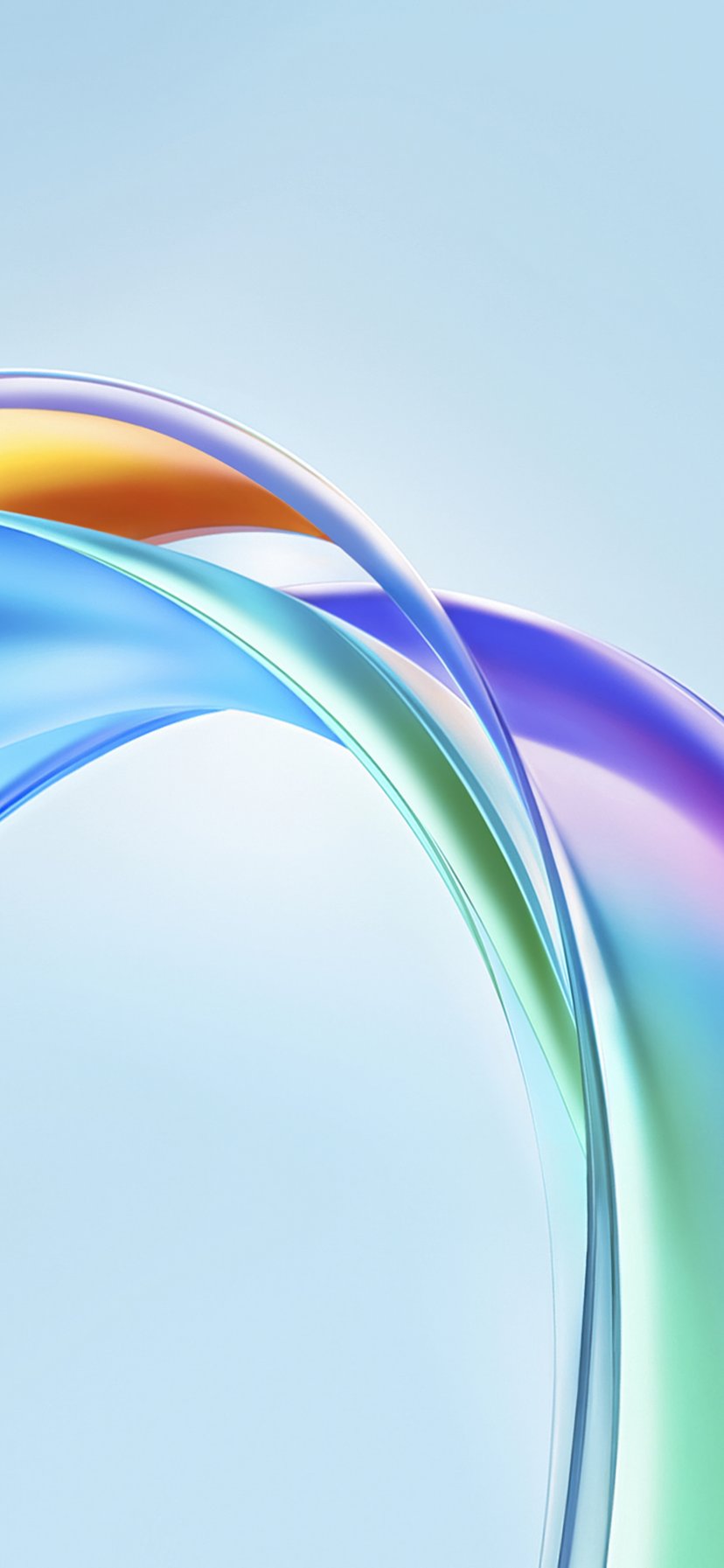 Curved translucent ribbons - Wallpapers for iPhone 11/XR in 828x1792 resolution