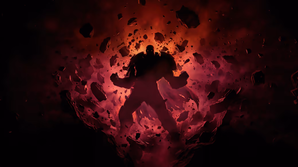 Onslaught from Marvel Comics in a powerful pose - Wallpapers for iPhone Air in 1260x2736 resolution