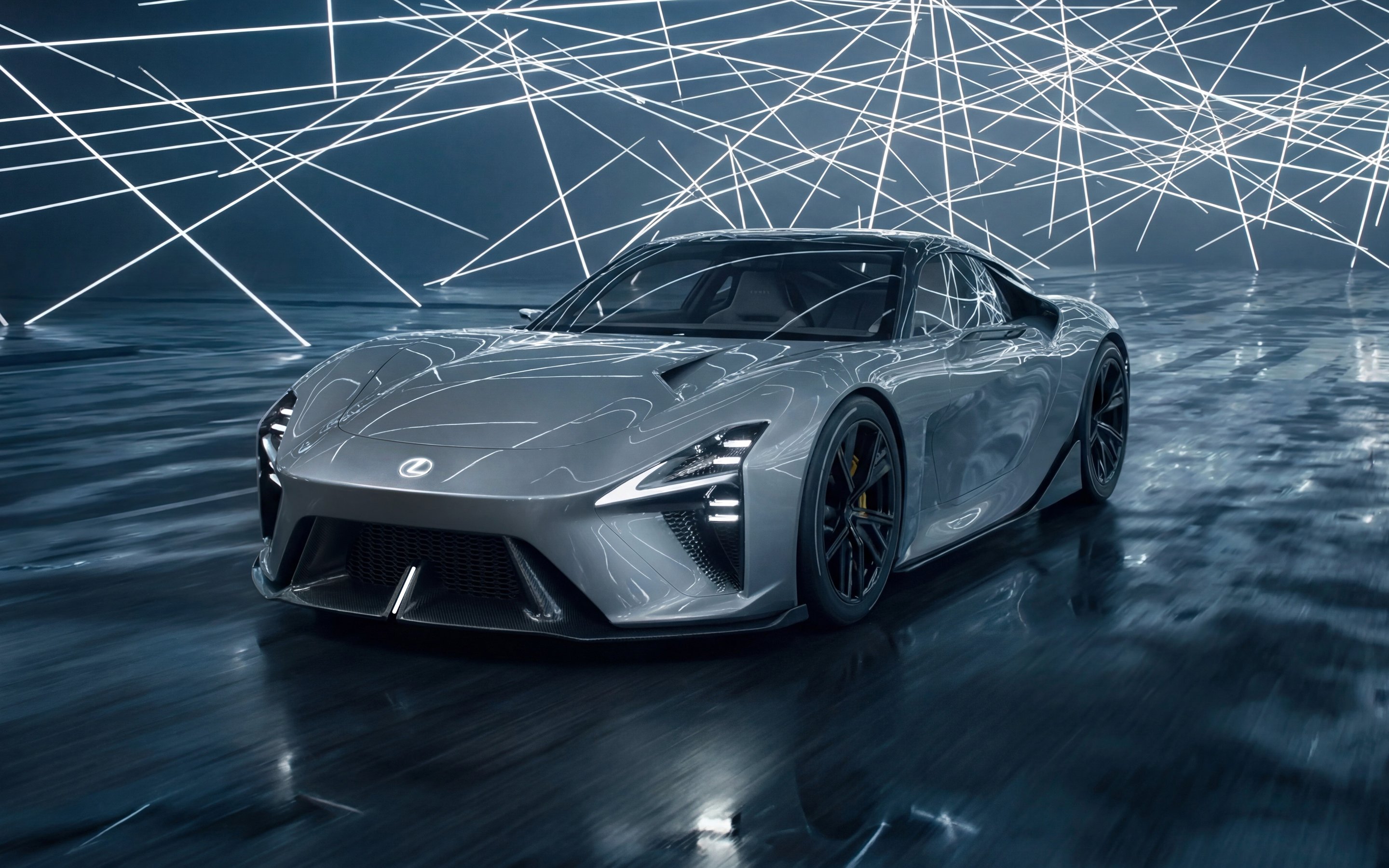 Lexus LFA 2025 concept front view - Wallpapers for Apple MacBook 15″ in 2880x1800 resolution
