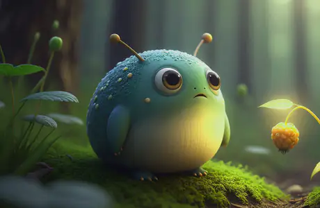 WQXGA широкоформатные и Apple MacBook Air 13 обои воображение (2560x1600): инопланетянин, лес, ягоды, милые животные