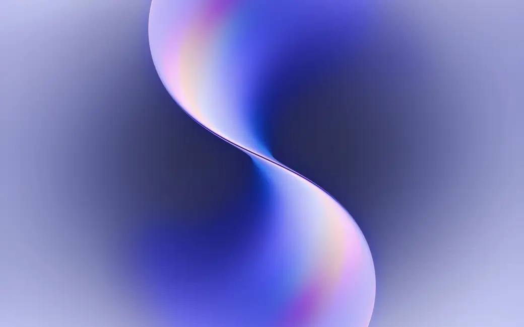 Blue Abstract Twisted Shape — desktop and phone wallpaper, free download