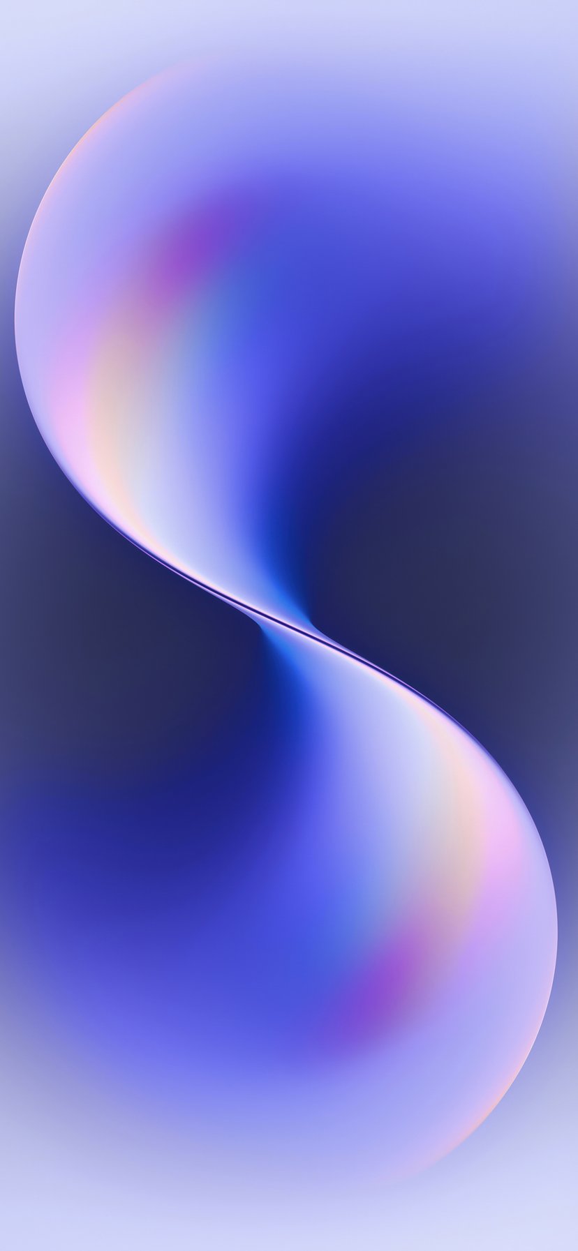 Blue Abstract Twisted Shape - Wallpapers for iPhone 11/XR in 828x1792 resolution