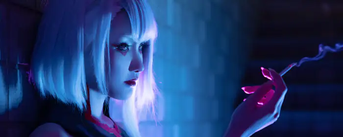 UltraWide 21:9 обои (3440x1440): косплей, Lucyna Kushinada, Lucy Snow Queen, Cyberpunk: Edgerunners