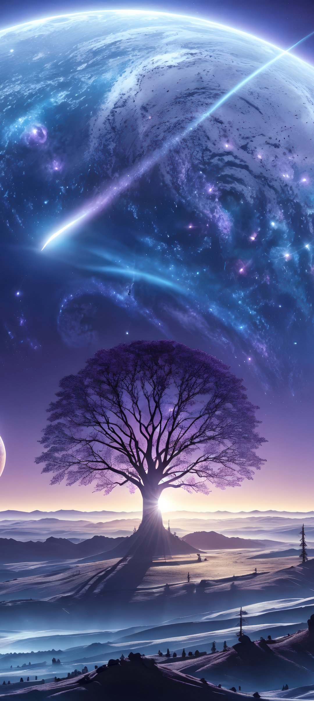 Fantasy planet in the sky - Wallpapers for Samsung Galaxy A13/A14/A53, Realme 12 Pro 5G, POCO M5 in 1080x2408 resolution