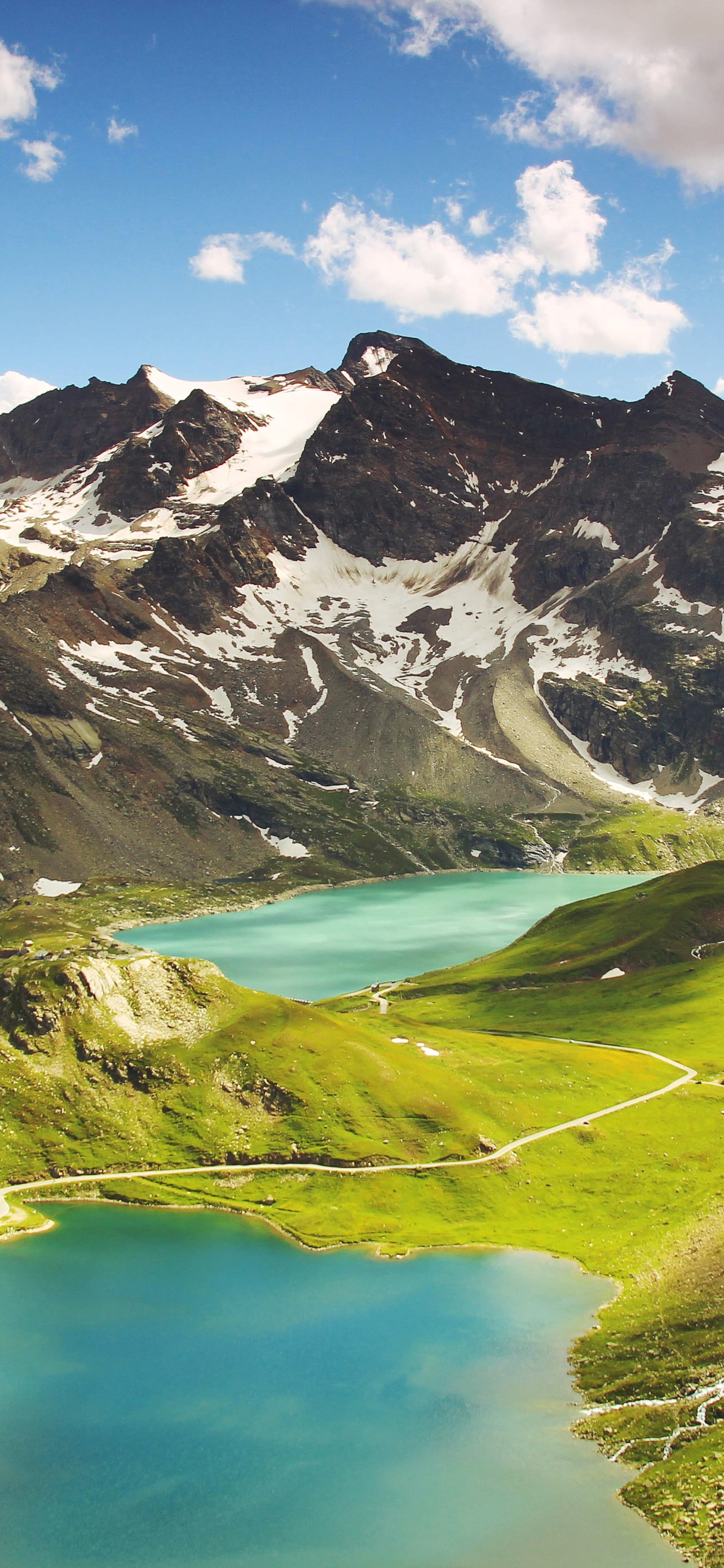 Lago di Ceresole and the Dolomites - Wallpapers for iPhone 13 Pro Max/12 Pro Max/14 Plus in 1284x2778 resolution