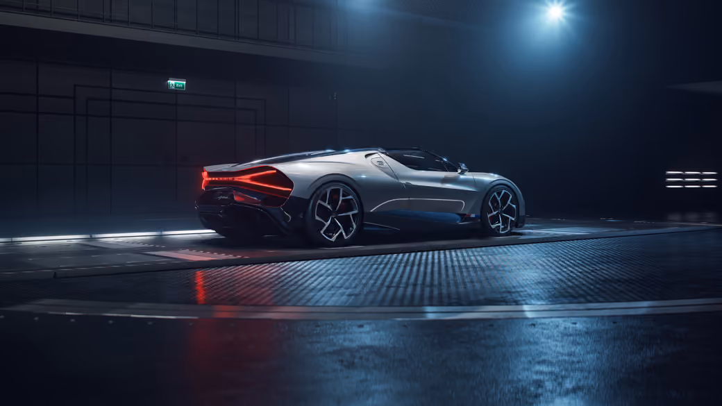Bugatti Mistral W16 в студии - Обои для iPhone Air в разрешении 1260x2736