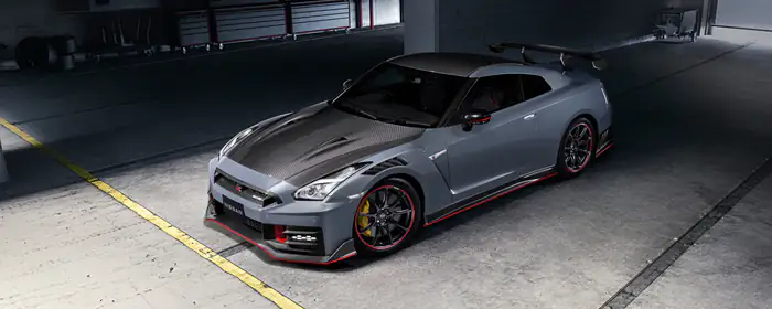 UltraWide 21:9 обои Nissan (2560x1080): Nissan GTR, карбон, обвес, спойлер