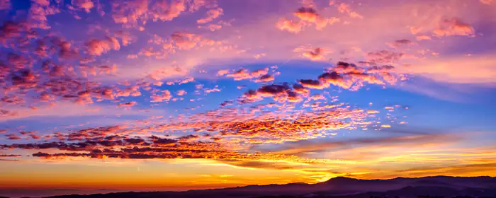 Nature wallpapers: sunset, sky, clouds, mountains