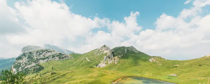 Nature wallpapers: meadow, Dolomites, lake, valley