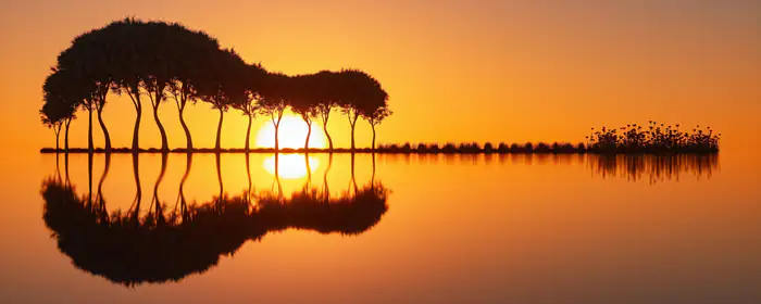 UltraWide 21:9 guitar wallpapers (2560x1080): island, guitar, sunset, lake