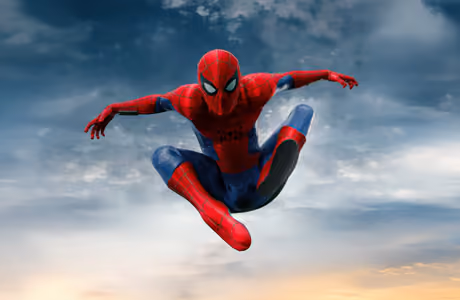 Обои экшен для Samsung/Xiaomi (2000x2000): Человек-паук, Marvel, костюм, небо