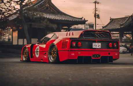 Обои для Apple MacBook 12″ (2304x1440): Ferrari F40, Khyzyl Saleem, спорткар, Япония