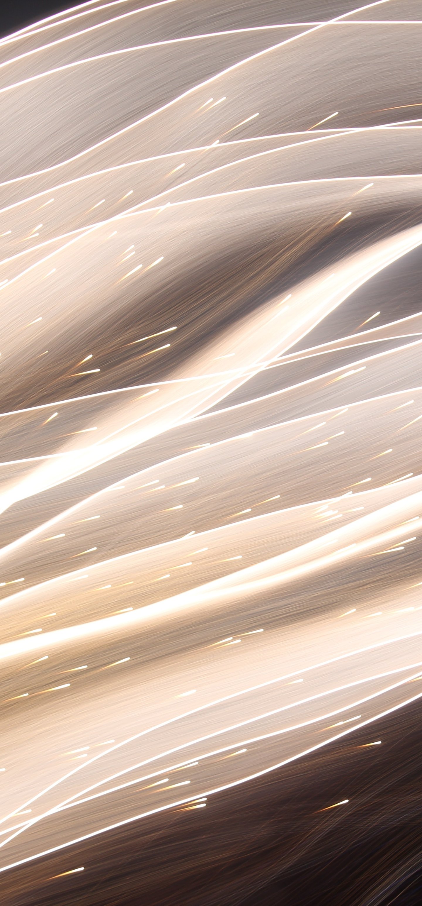 Bright light waves - Wallpapers for Samsung Galaxy S22 Ultra/S23 Ultra in 1440x3088 resolution