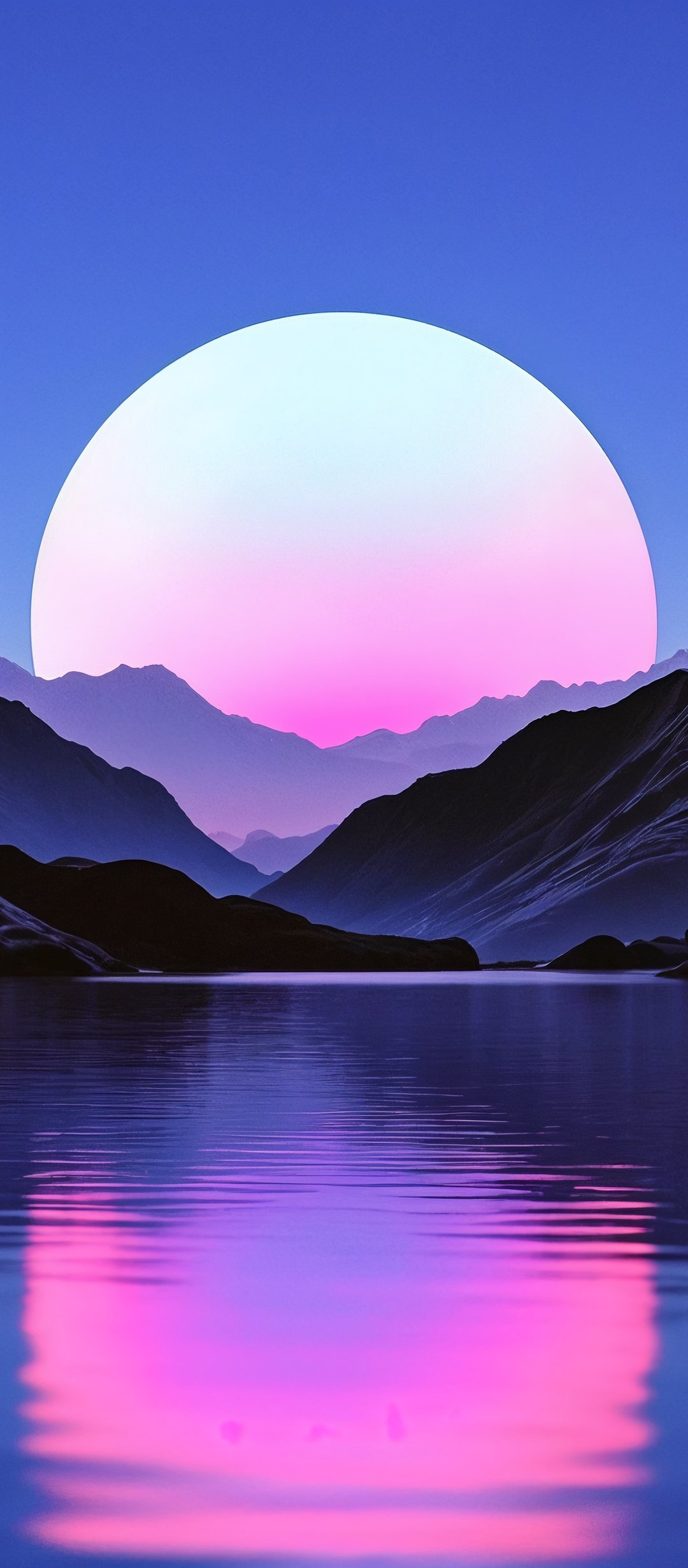 Sunset over tranquil mountain lake - Wallpapers for TECNO/Infinix in 1080x2460 resolution