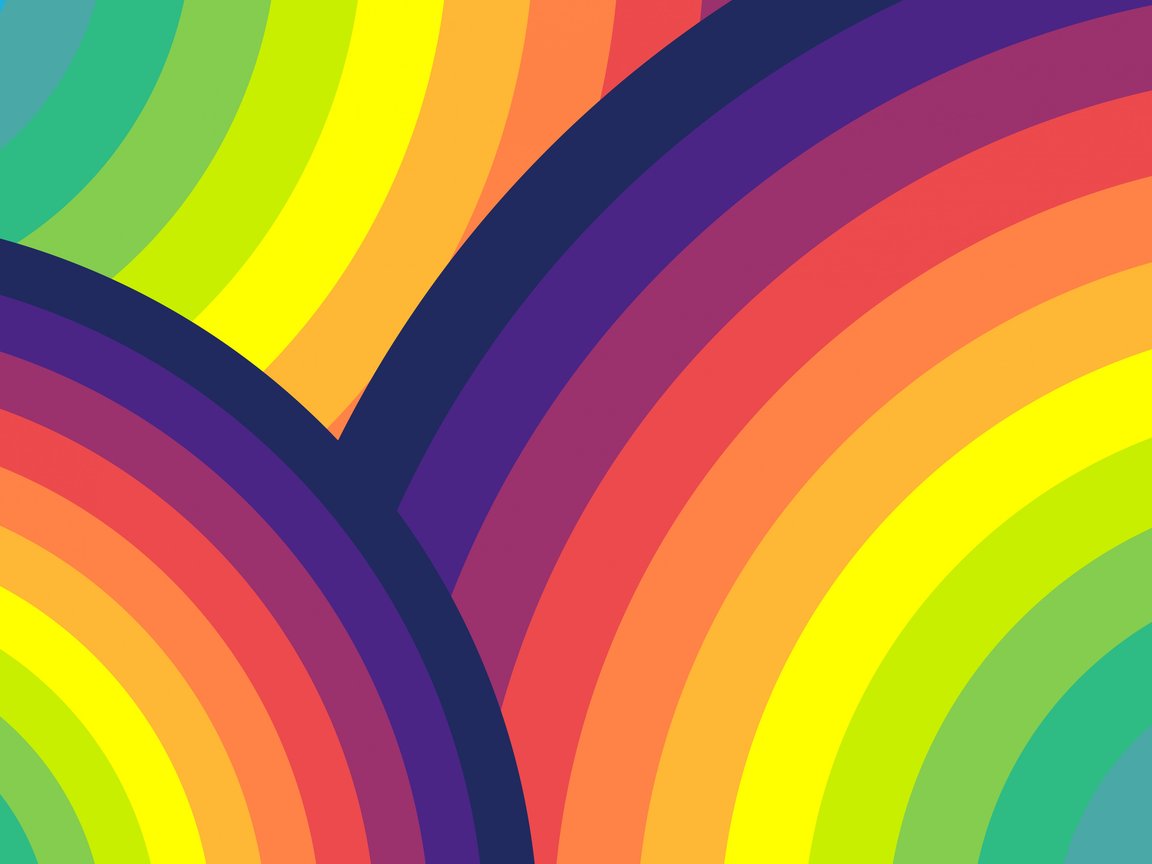 Multicolored rings - XGA+ wallpapers in 1152x864 resolution