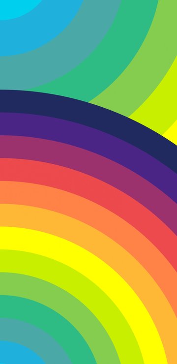 Multicolored rings - Wallpapers for Samsung in 360x740 resolution