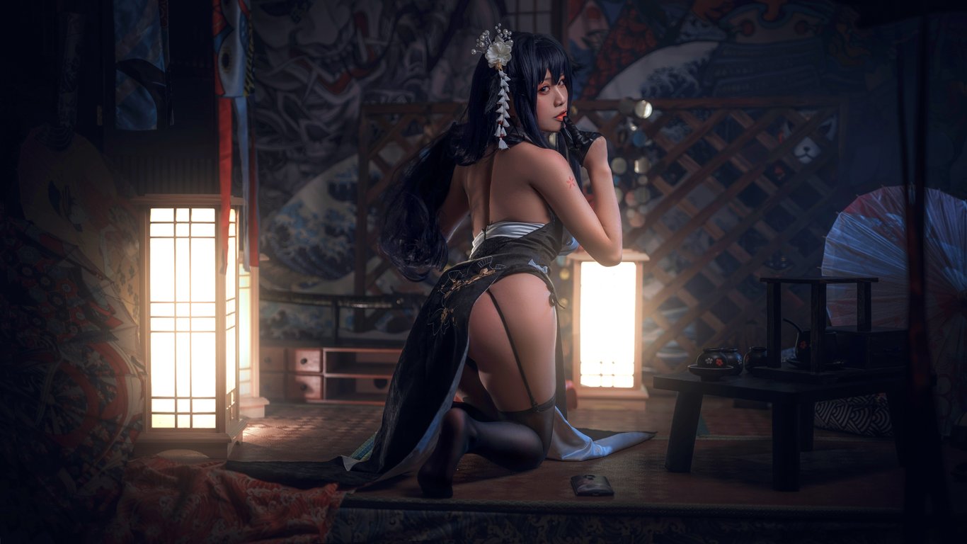 Azuma Cosplay from Azur Lane by Yixiao Cos - Laptop Wallpapers in 1366x768 resolution