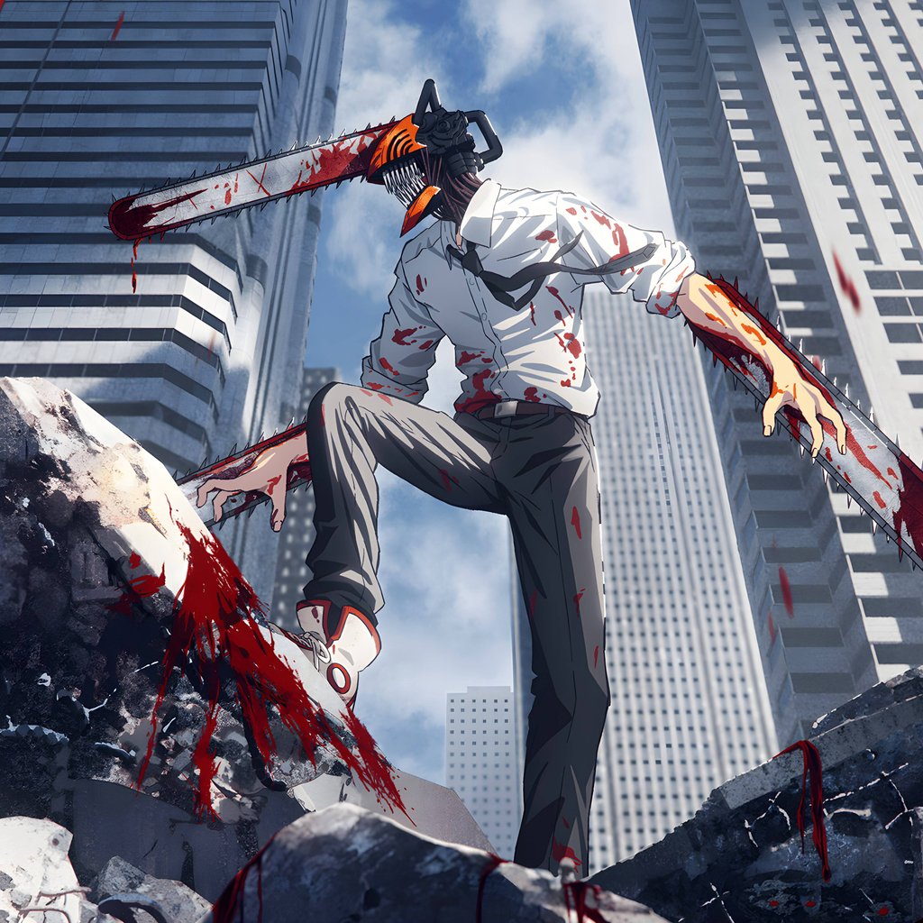 Dangie from Chainsaw Man - Wallpapers for Apple iPad 1 in 1024x1024 resolution