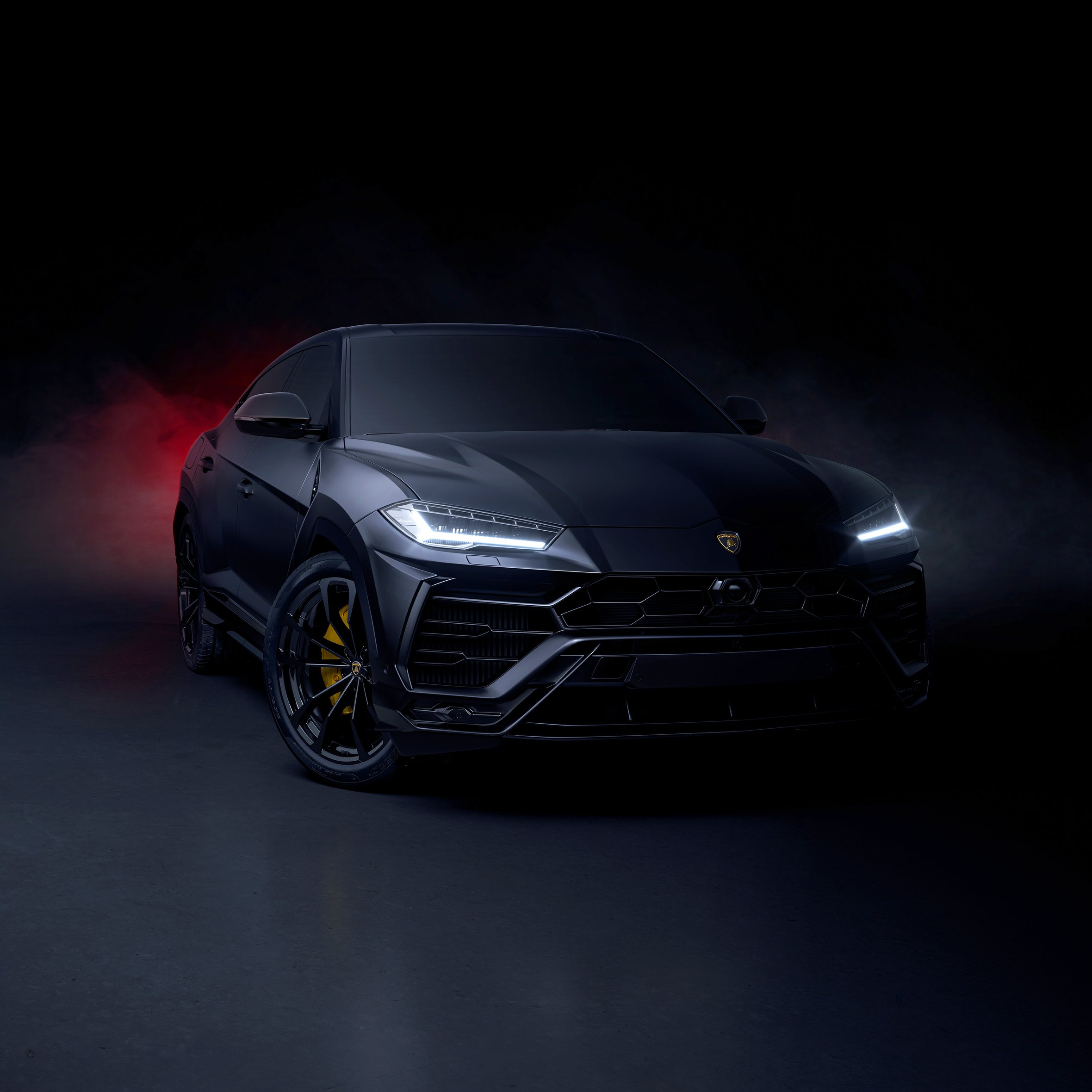 Black Lamborghini Urus front - Wallpapers for iPad Air 10.9″ in 2360x2360 resolution