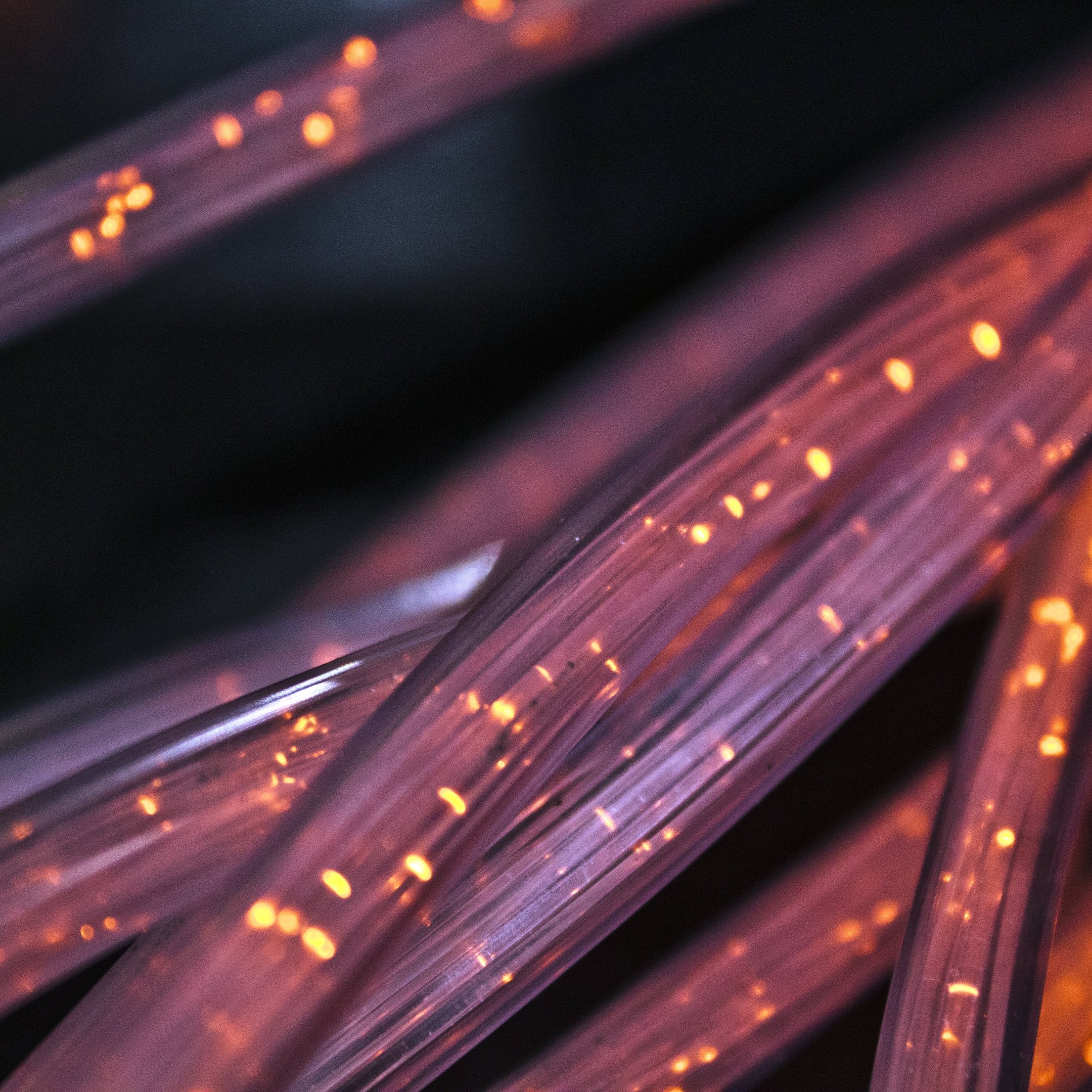 Fiber optic network with data pulses - Wallpapers for iPad 10.2″ in 2160x2160 resolution