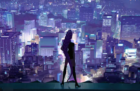4K cityscape wallpapers (3840x2160): KPop Demon Hunters, Rumi, night, rooftop