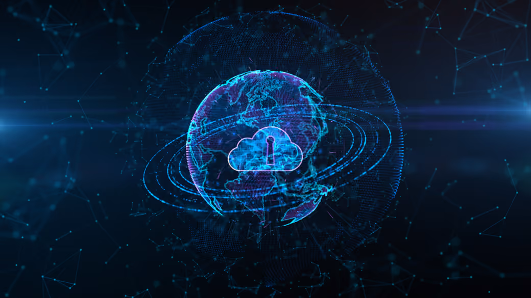 Secure Cloud network — desktop and phone wallpaper, free download