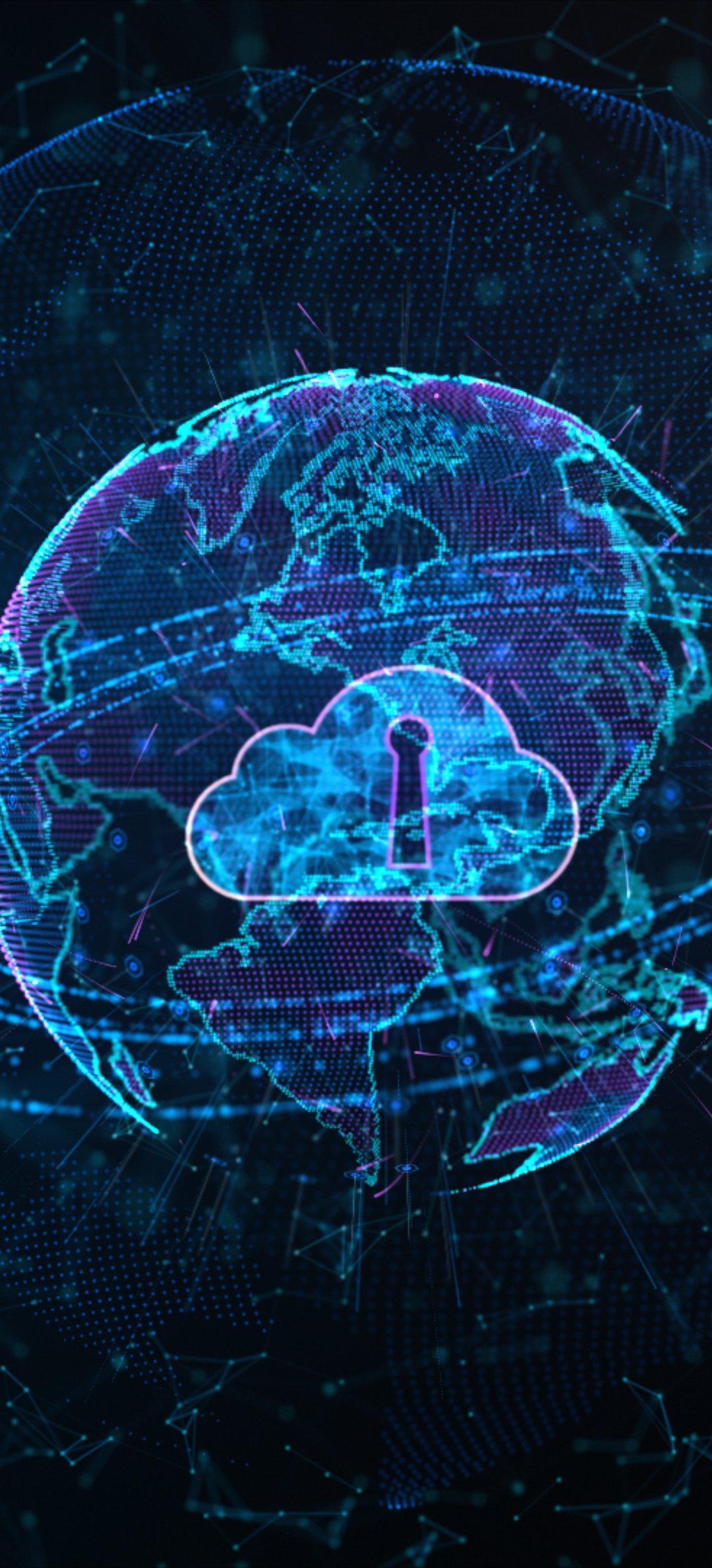 Secure Cloud network - Wallpapers for Honor/Huawei in 1080x2376 resolution