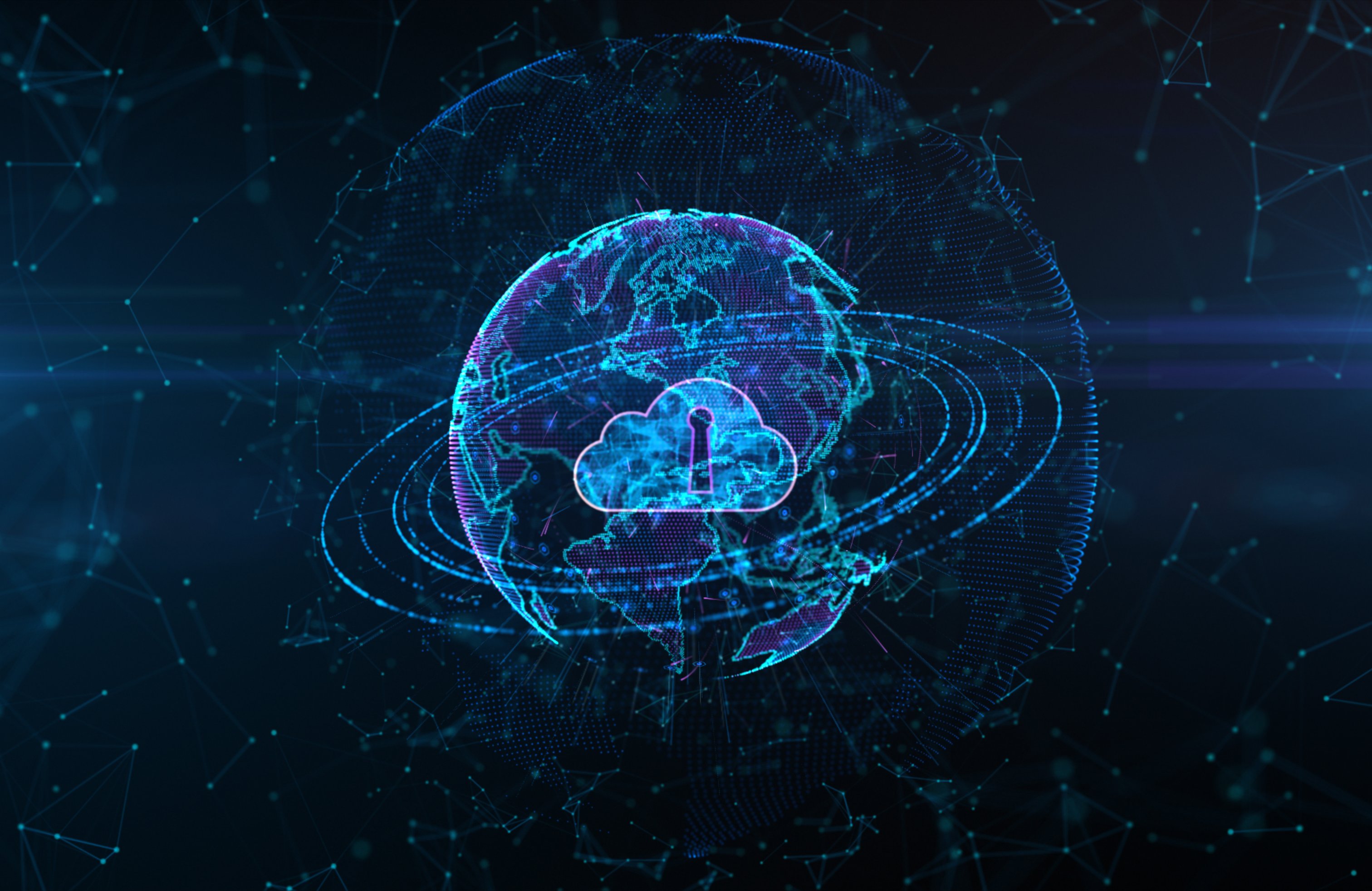 Secure Cloud network - Wallpapers for Apple MacBook 14.2″ in 3024x1964 resolution