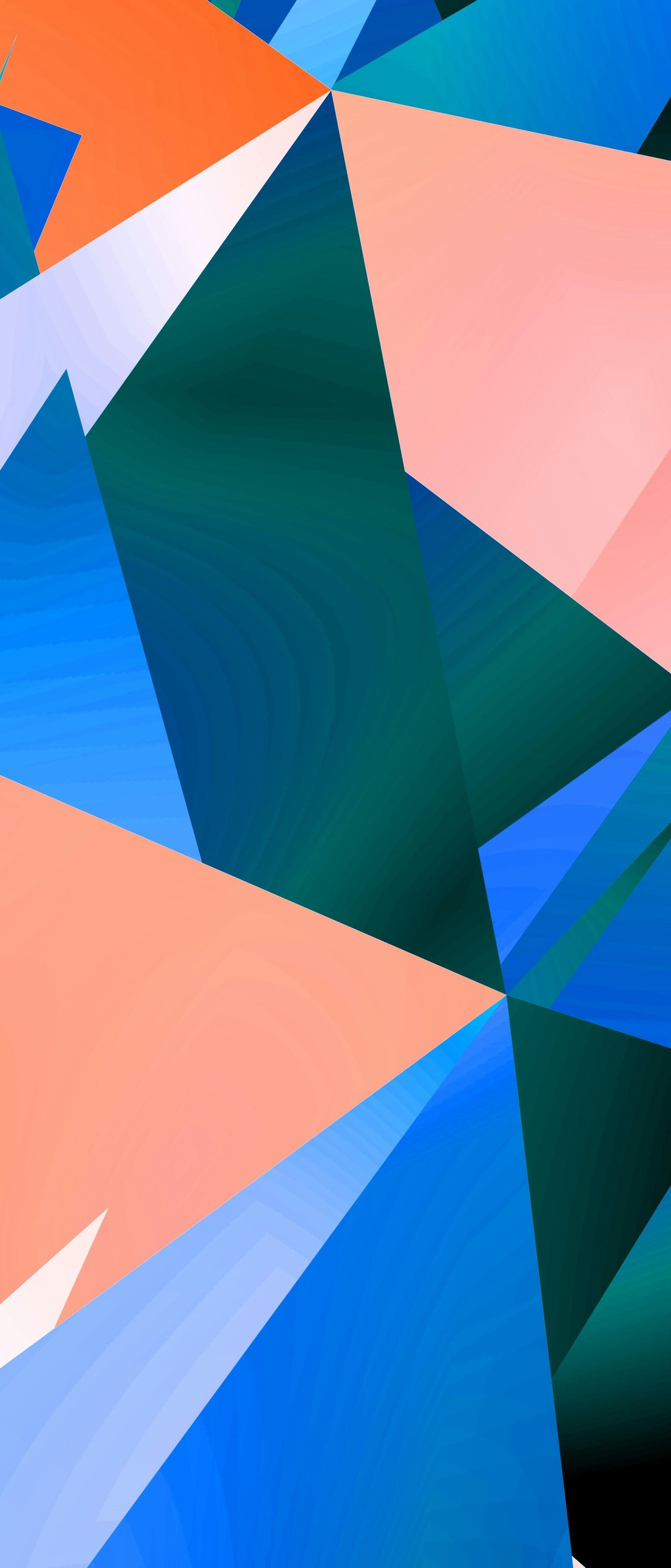 Geometric Abstract Composition with Triangles - Wallpapers for Samsung Galaxy Z Flip7, Sony Xperia 5 II/5 III/5 V/10 IV/10 V, Xiaomi Mix Fold 3 in 1080x2520 resolution