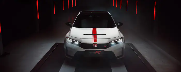 Обои машины: Honda Civic Type R, спорткар, гараж, хетчбэк