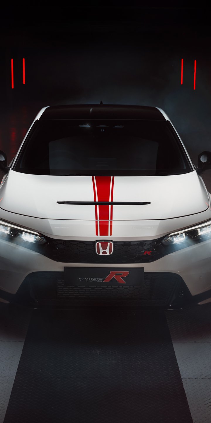 Honda Civic Type R Ultimate Edition fron tview - Wallpapers for Samsung Galaxy A03s, Xiaomi Redmi 7A, POCO C3 in 720x1440 resolution